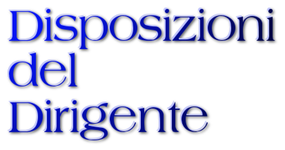 disposizioni dirigente
